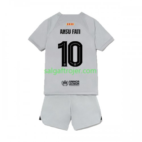 FC Barcelona Ansu Fat 10 Fodboldtrøjer Børn 3. sæt 2022/23 Kort ærmer FC Barcelona Ansu Fat 10 Fodboldtrøjer Børn 3. sæt 2022/23 Kort ærmer